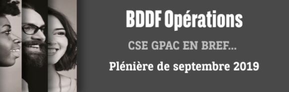 Plénière de septembre 2019